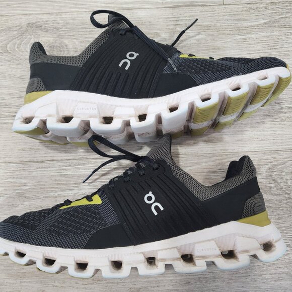 On Cloudswift Magnet Black Citron Yellow Trainers Running Shoes Men\'s 9.5 main image 10